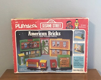 1977 Playskool Sesame Street American Bricks