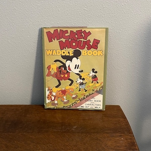 1992 First Edition, First Printing The Mickey Mouse Waddle Book- Applewood Books Reissue of The Mickey Mouse Waddle Book
