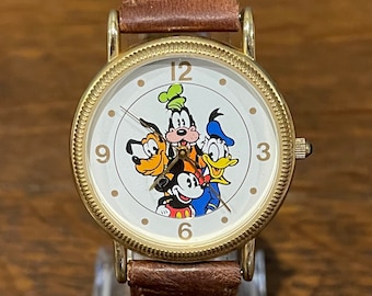 1990's Disney Time Works Mickey Mouse and Friends Watch 1990's Disney Time Works Mickey Mouse and Friends Watch