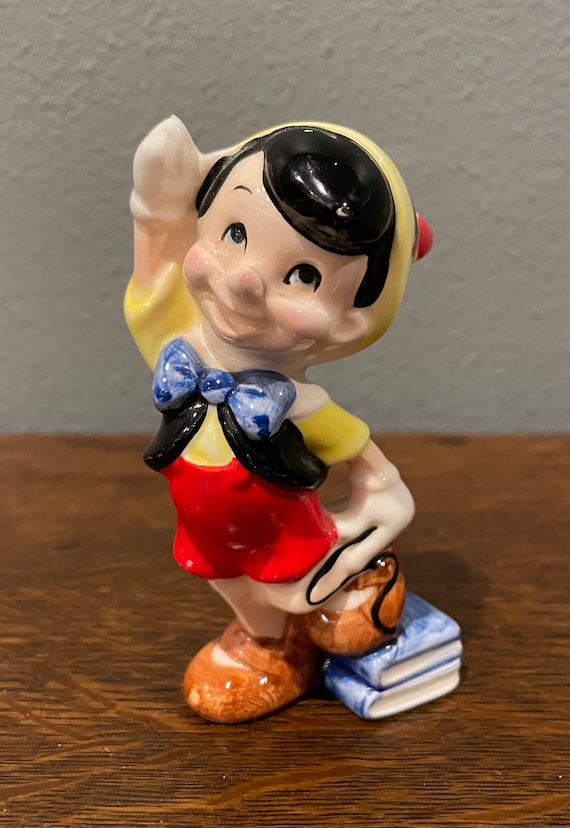 Figurine Pinocchio walt disney productions des années 1960 figurine  Pinocchio en céramique vintage -  France