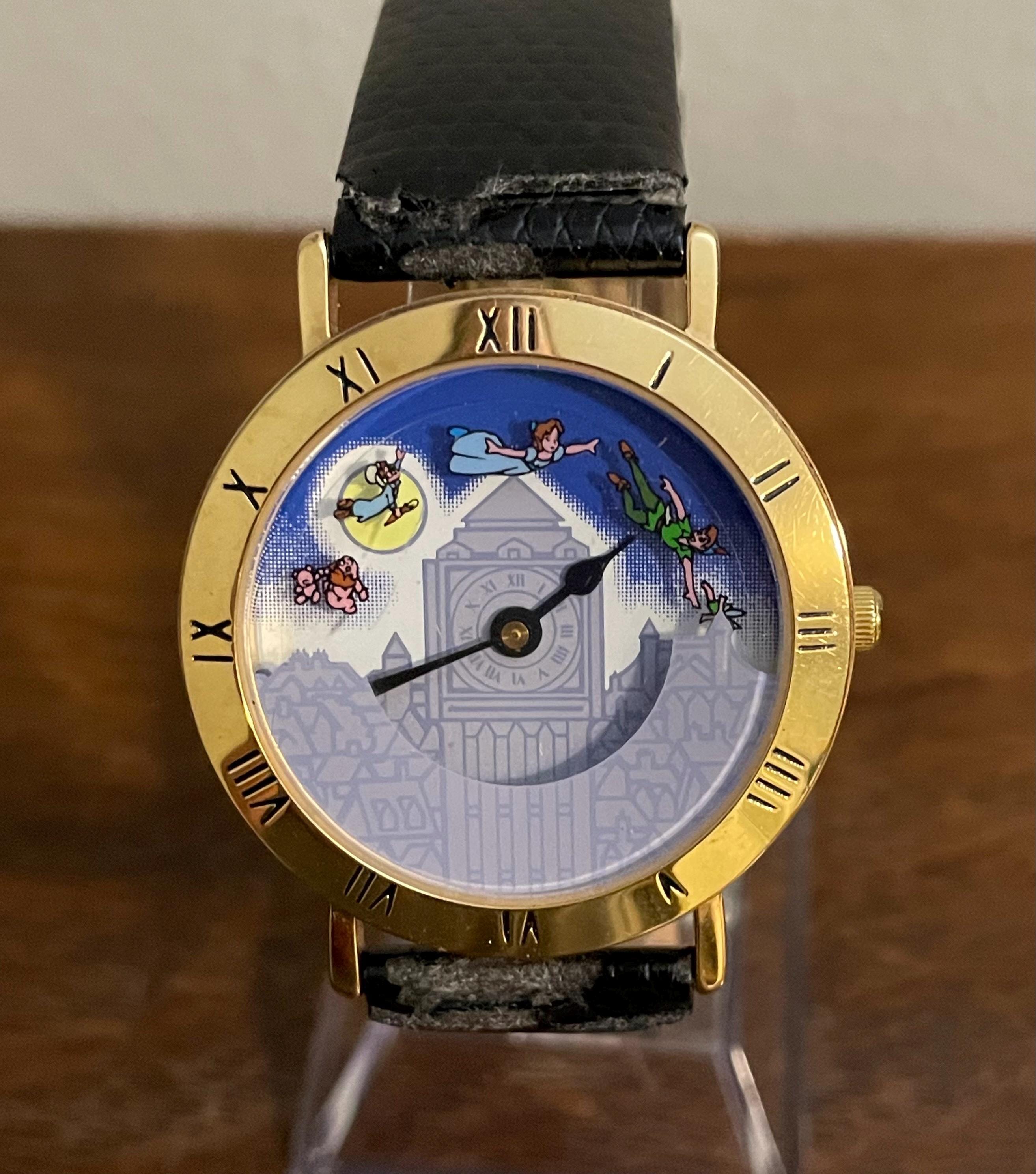 Disney Pedre PETER PAN WATCH Limited Edition #00758 OF 10,000 W/ COA CASE WORKS! Pedra Limited Edition Peter Pan Watch- Vintage Disney Store  main image 3