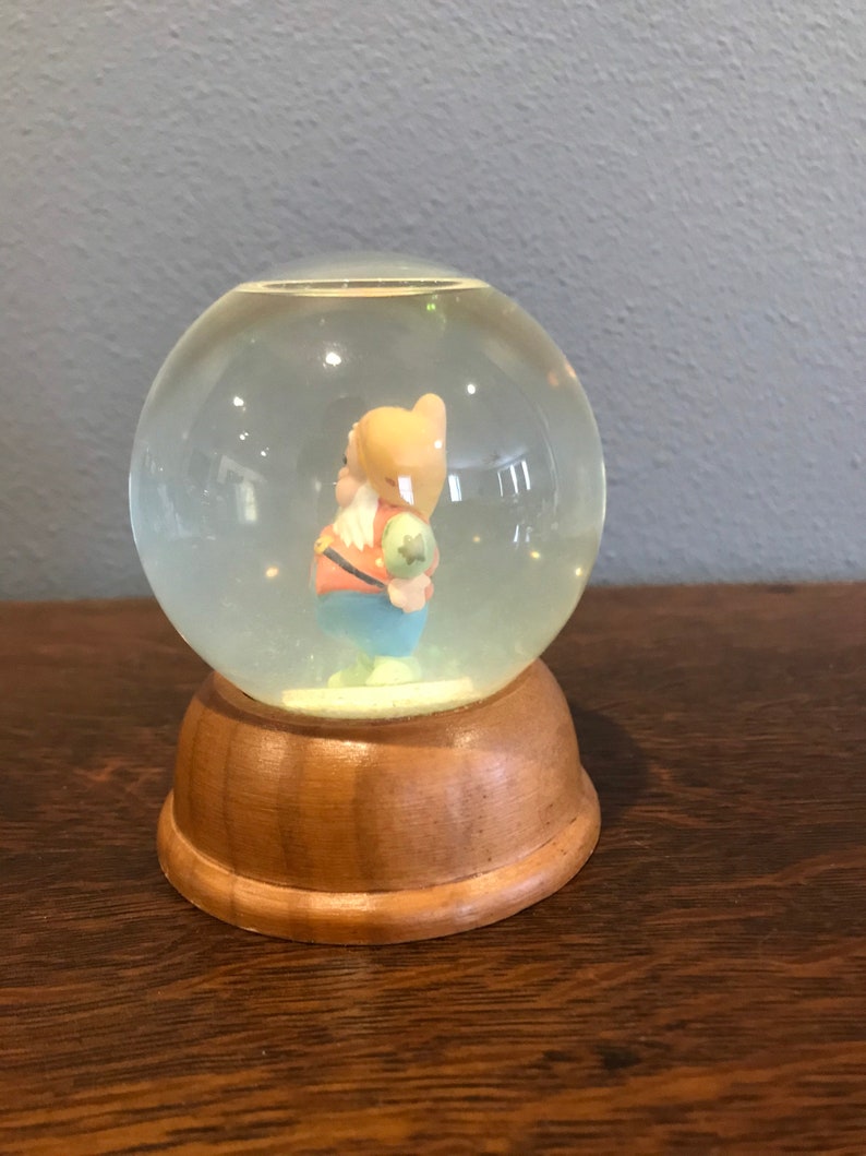 1980\u2019s Happy Dwarf Snow Globe The First Limited Edition Disney Crystal Snow Globe Collection Snow White and the Seven Dwarfs Snow Globe