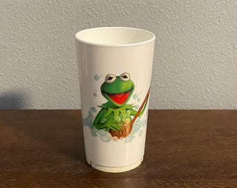 1987 Kermit der Frosch Melamin Tasse - Vintage Melamin Muppets Kindertasse