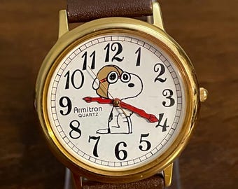 電池交換済　ARMITRON×SNOOPY　アーミトロン　スヌーピー　ダイバーズ ARMITRON×SNOOPY アーミトロン スヌーピー ダイバーズ腕時計