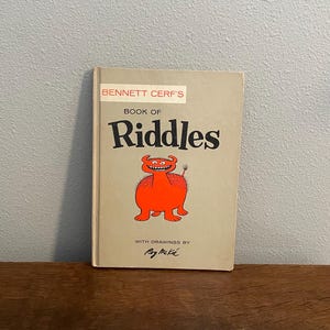 1960 Erstausgabe, früher Druck von Bennett Cerfs Book of Rdles, illustriert von Roy McKie