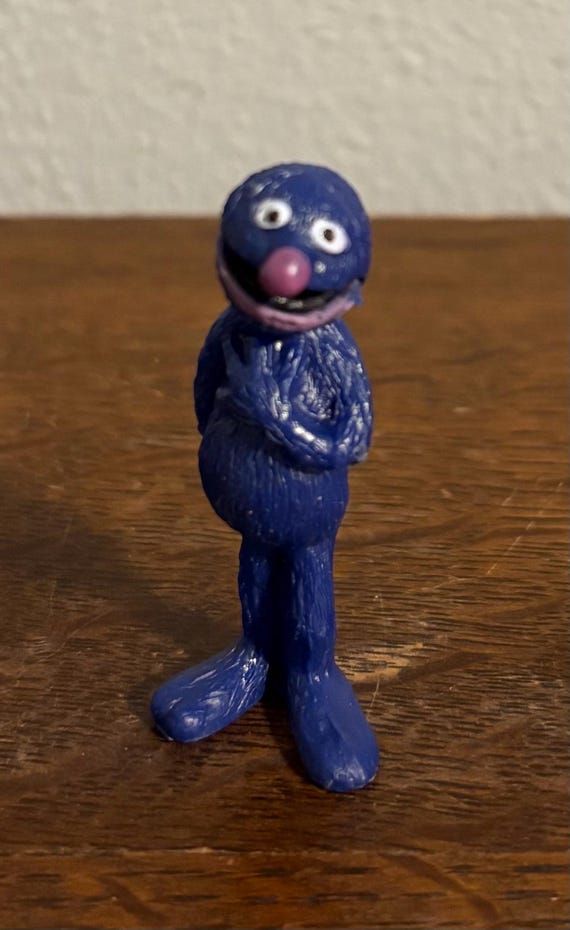 1970's Sesame Street Grover Toy Figure- Vintage Grover Toy - Etsy