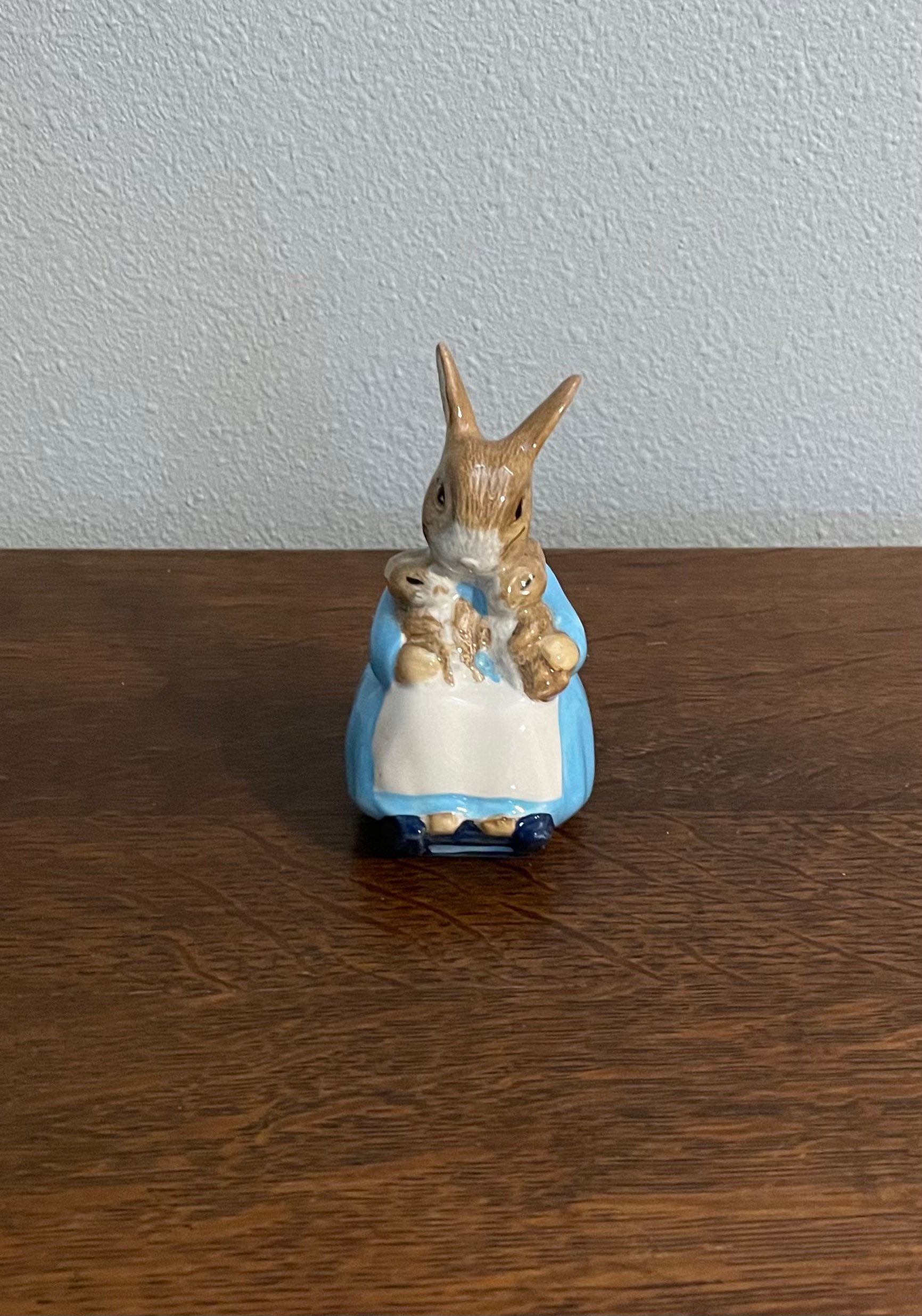 Mrs. Rabbit and Bunnies Beatrix Potter Figurine Beswick - Etsy