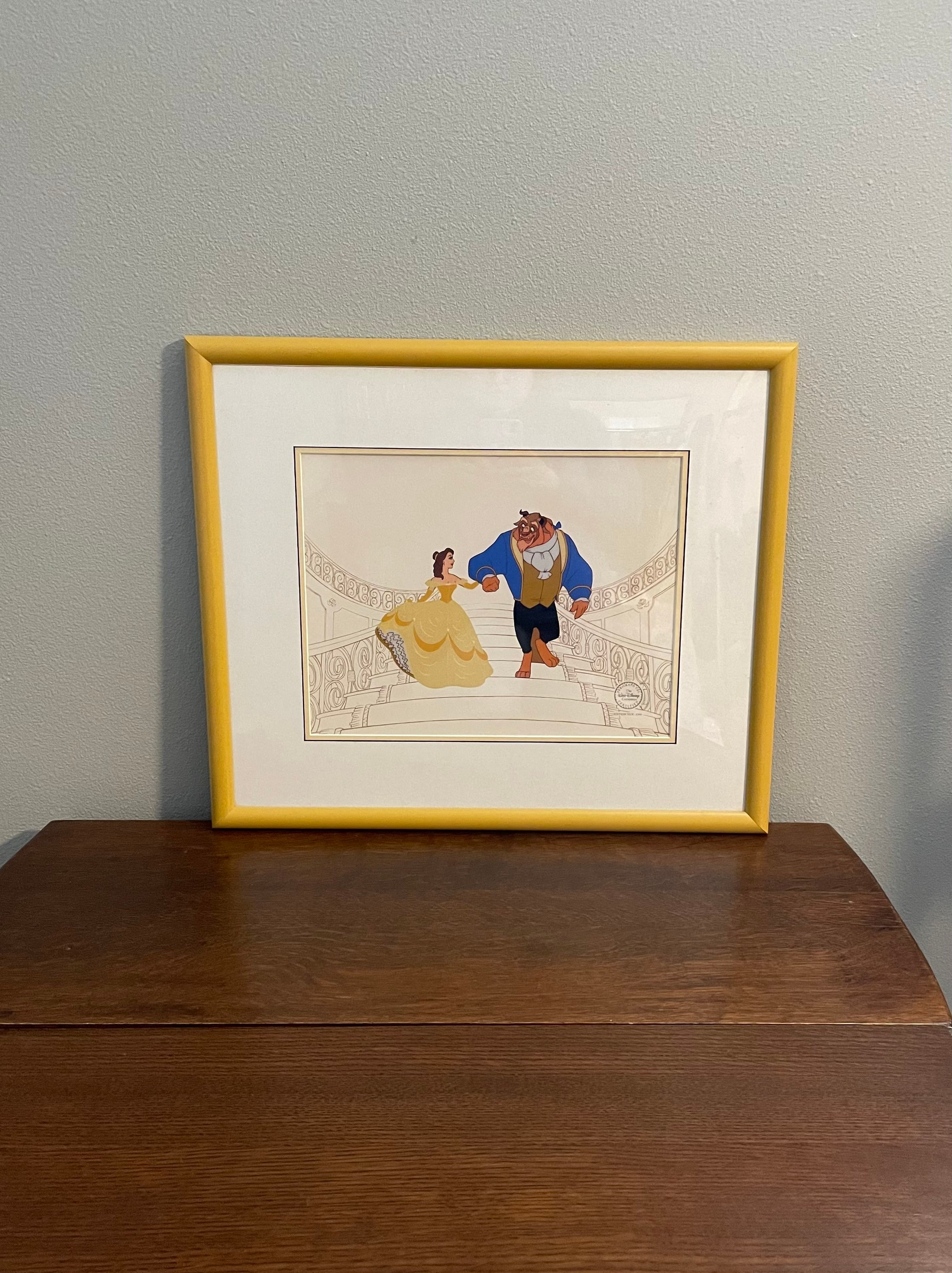 1990's Limited Edition Beauty and the Beast Serigraph Cel- Vintage