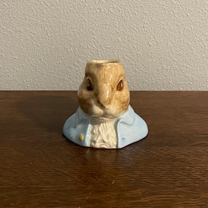Peter Rabbit Toby Jug- Beatrix Potter Figurine- John Beswick Studio of Royal Doulton, Copyright 1988