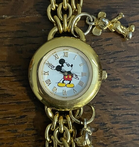 1990年代のディズニータイムワークスミッキーマウスウォッチチャーム 