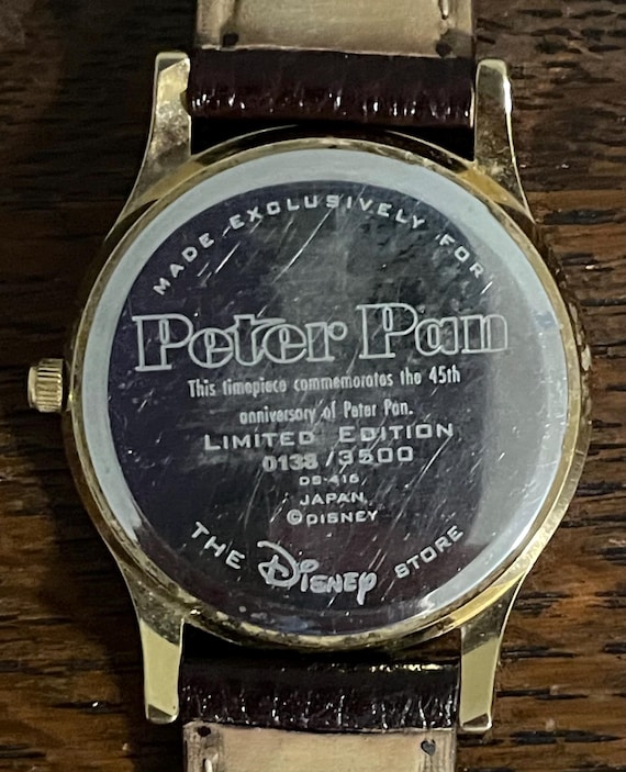 1998 ディズニーストア限定ピーターパン 45 周年記念腕時計