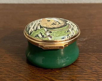 Halcyon Days Enamels Trinket Box 1983 Christmas | eBay