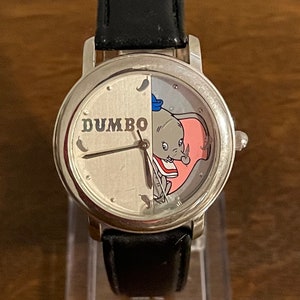 1990’s Fossil Limited Edition Disney Parks Exclusive Dumbo Watch- Vintage Unisex Dumbo Watch