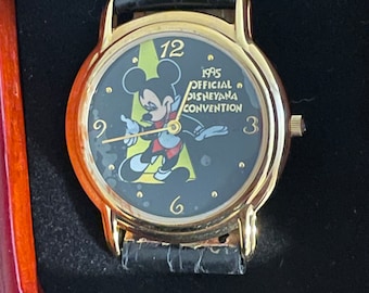 1995 Disneyana Convention Mickey Mouse Watch- Vintage Edición Limitada Mickey Mouse Watch