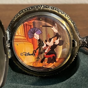 1990’s Mickey Mouse Collection Disney Mickey Mouse “Magician Mickey” Pocket Watch- Vintage Magician Mickey Pocket Watch