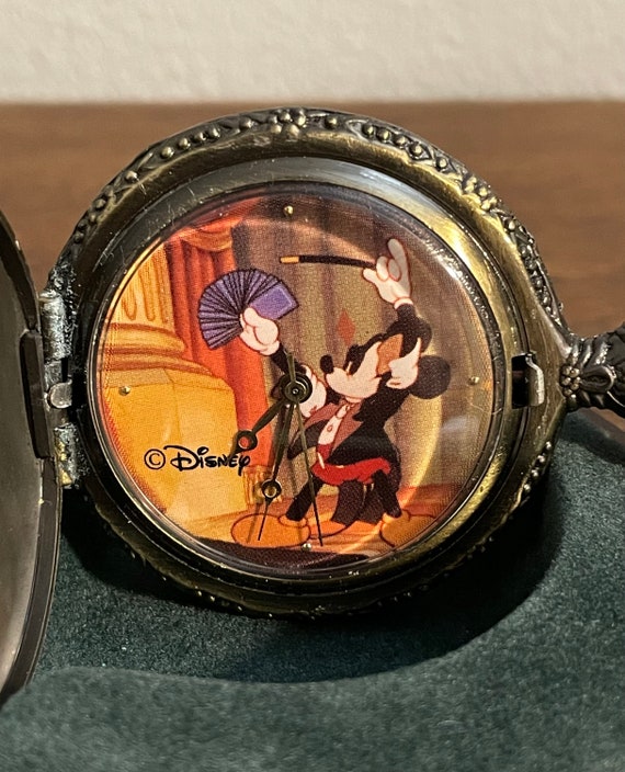 Mickey mouse pocket watch verichron quartz hotsell