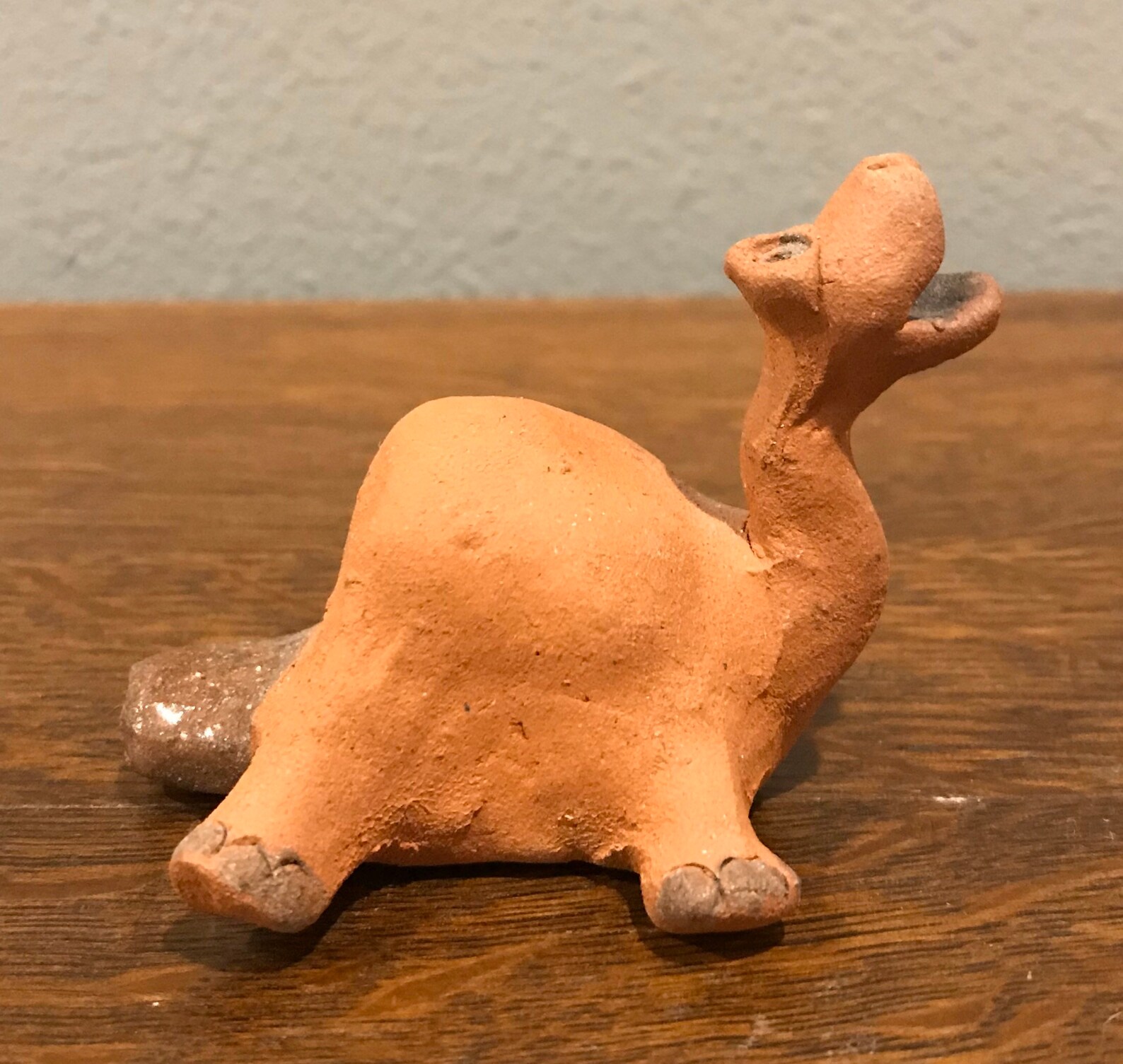 Vintage Pottery Dinosaur Whistle Handmade Clay Dinosaur Etsy