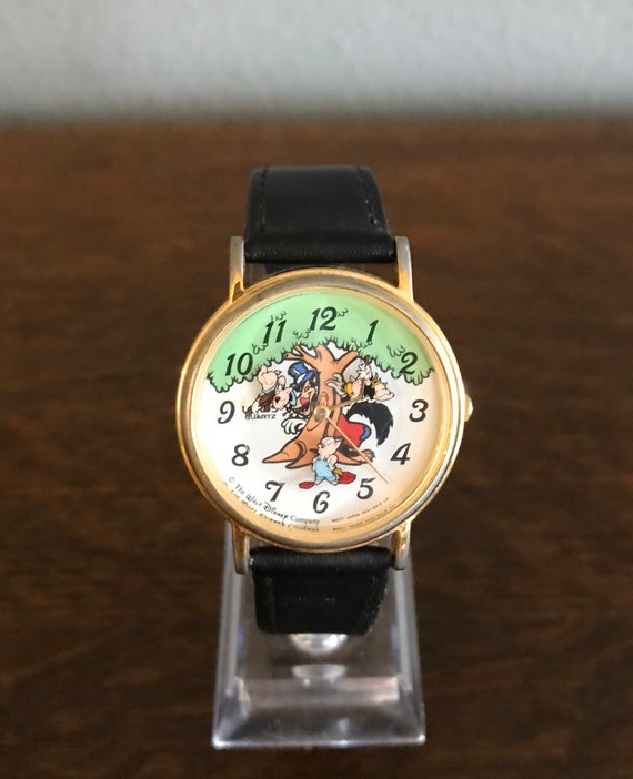 VTG Lorus Walt Disney The Three Little Pigs Big Bad Wolf Watch V531-8A00 - READ THREE LITTLE PIGS & Big Bad WOLF, WD  main image 2