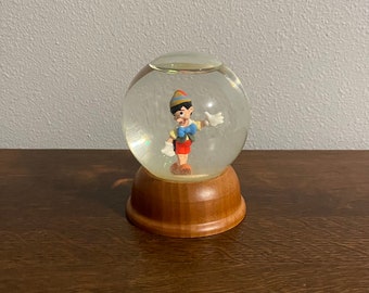 1980’s Pinocchio Snow Globe- The First Limited Edition Disney Crystal Snow Globe Collection Pinocchio Snow Globe