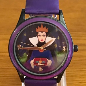 1990 Disney Parks Exclusive Evil Queen Uhr - Vintage Schneewittchen und die sieben Zwerge Disney Parks Evil Queen Uhr
