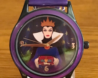 1990's Disney Parks Exclusive Evil Queen Watch- Vintage Snow White and the Seven Dwarfs Disney Parks Evil Queen Watch