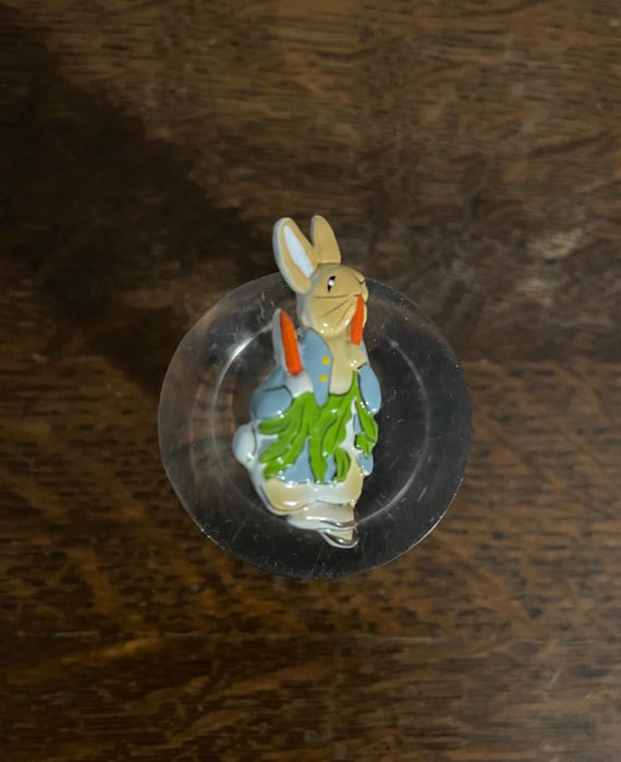 1990’s Beatrix Potter Peter Rabbit Pin- Vintage Metal and Enamel Peter Rabbit Pin