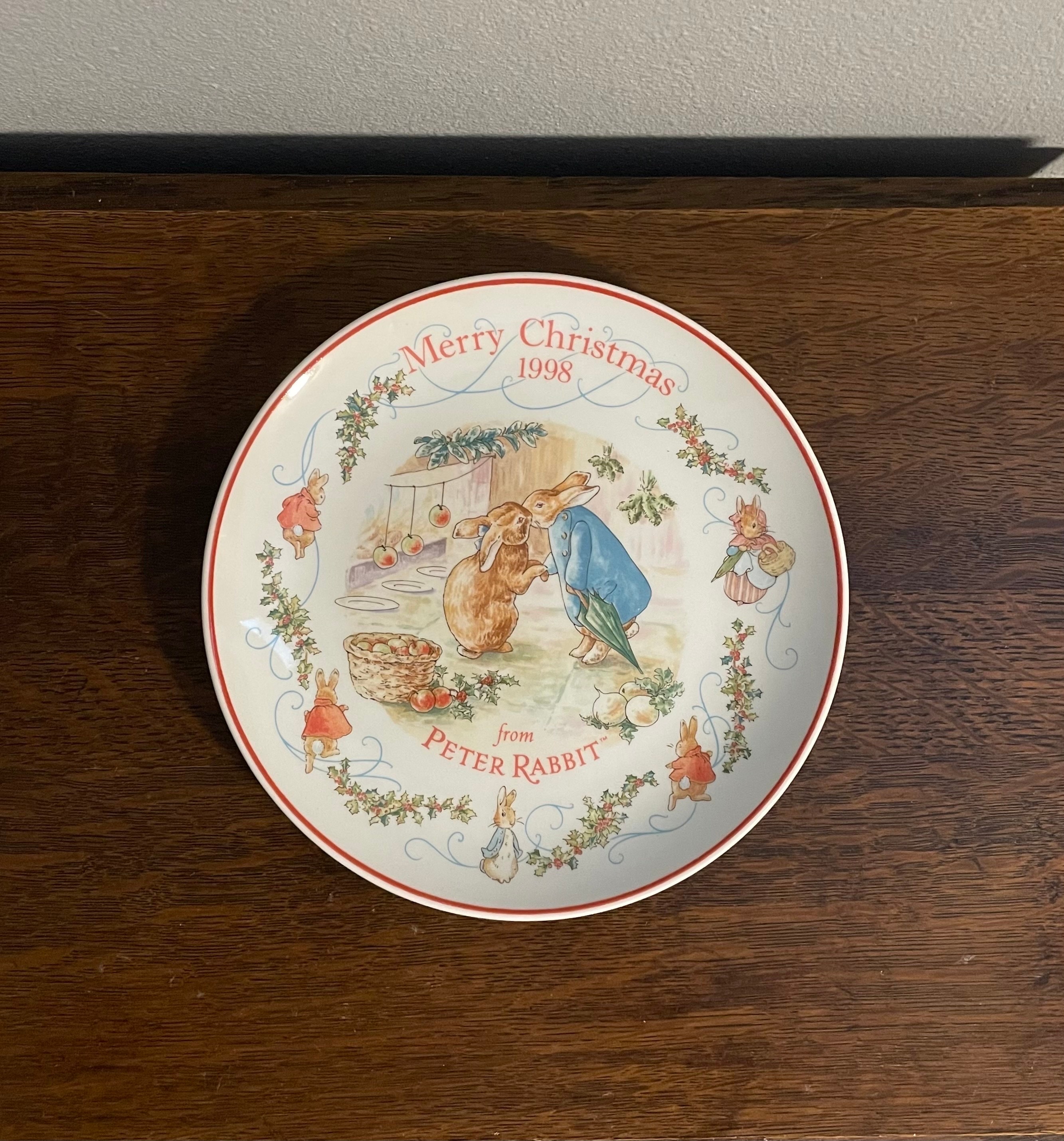 1998 Wedgwood the Tale of Peter Rabbit Christmas Plate- Vintage
