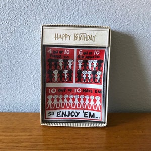 1950&#39;s Houze Art Glass Birthday Ashtray- Vintage Happy Birthday Pin Tray in Original Box