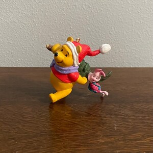 2000 Hallmark Pooh Choose the Tree- Vintage Disney Winnie-the-Pooh and Piglet Christmas Ornament