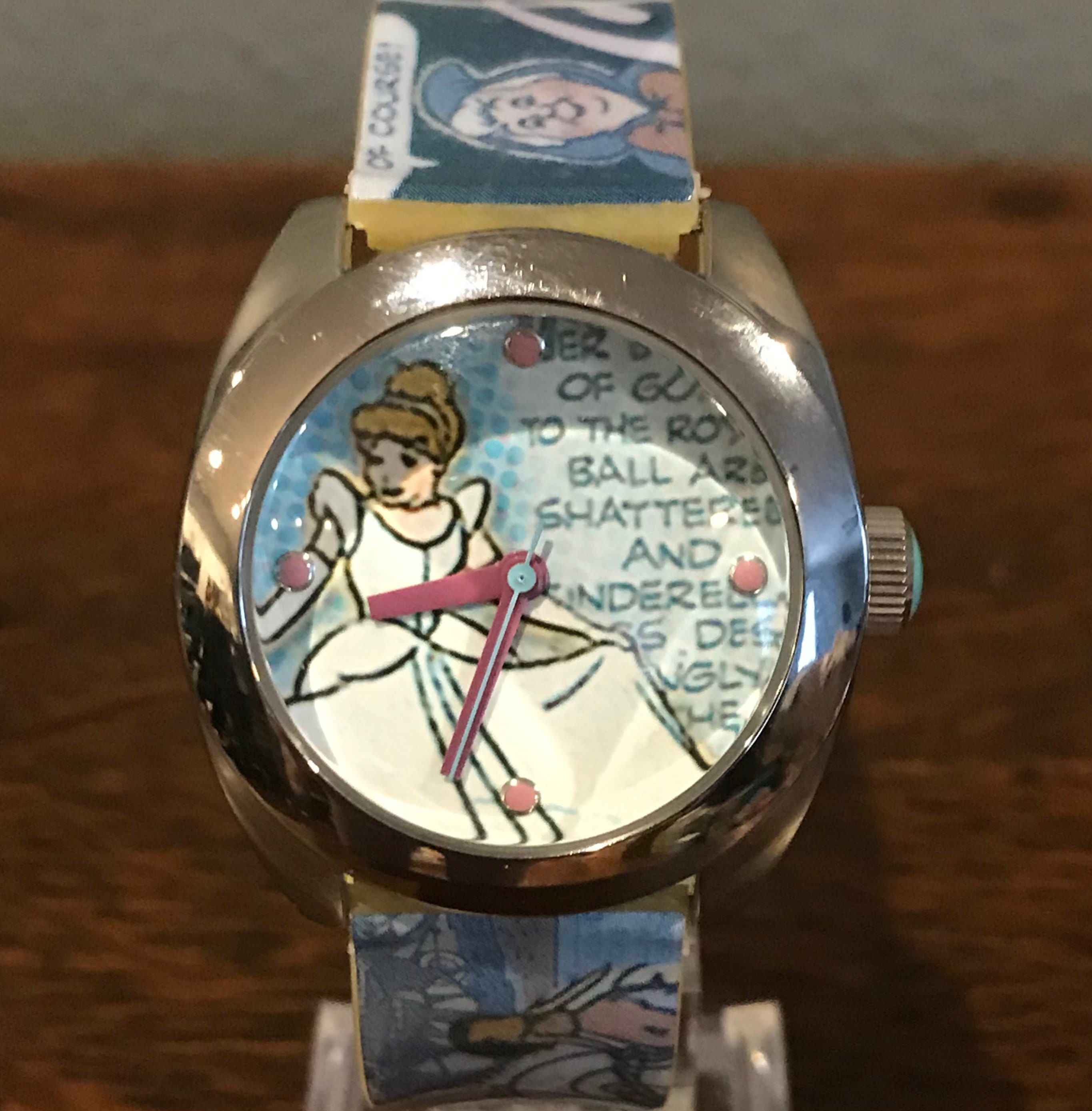 Disney Ladies Silver-tone Cinderella Silhouette Watch 1970 main image 2