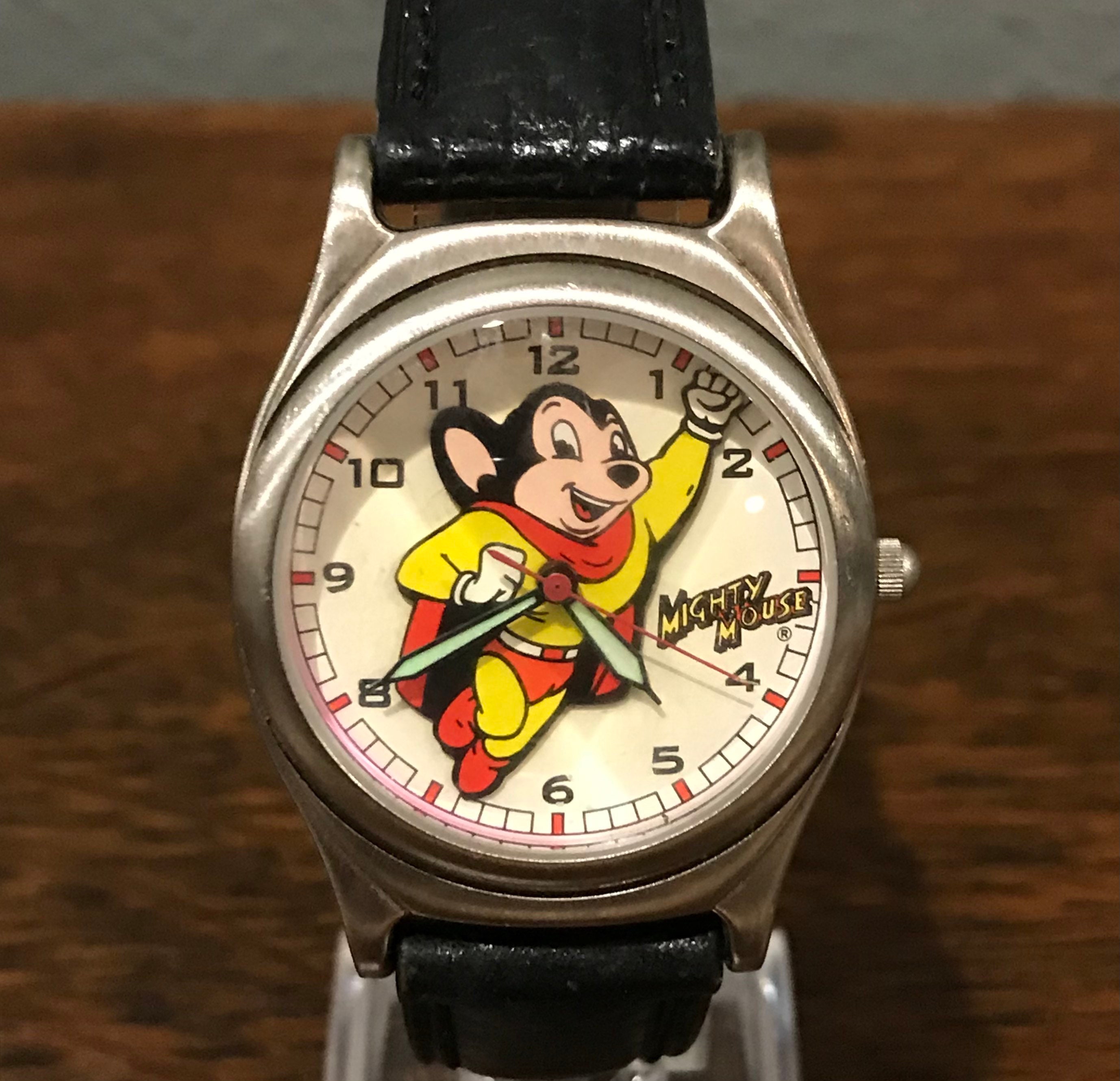 FOSSIL Mighty Mouse 限定腕時計　未使用品 1994 Limited Edition Fossil Mighty Mouse Wristwatch- Vintage