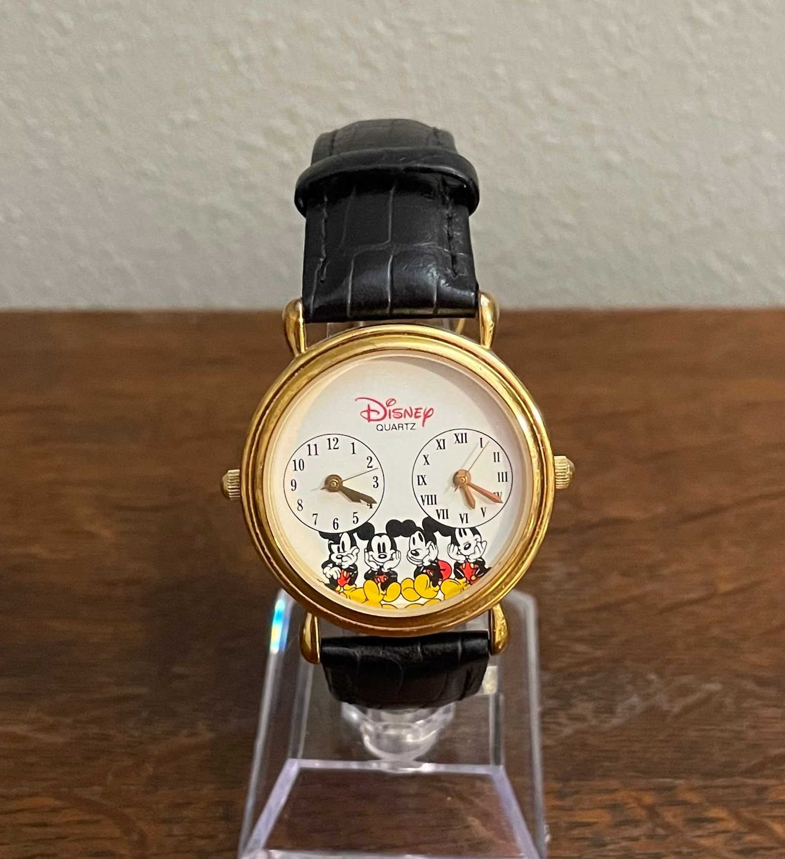 Disney Time Works Mickey Mouse Multi Dial Watch- Vintage Mickey