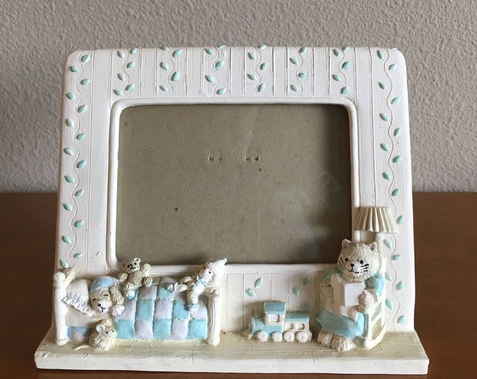 Vintage Fetco Picture Frame Nursery Themed Picture Frame Cat Etsy