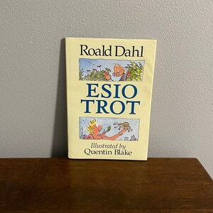 1990 First Edition, Third Printing of Esio Trot by Roald Dahl, with Illustrations by Quentin Blake- First British Edition, Third Printing
