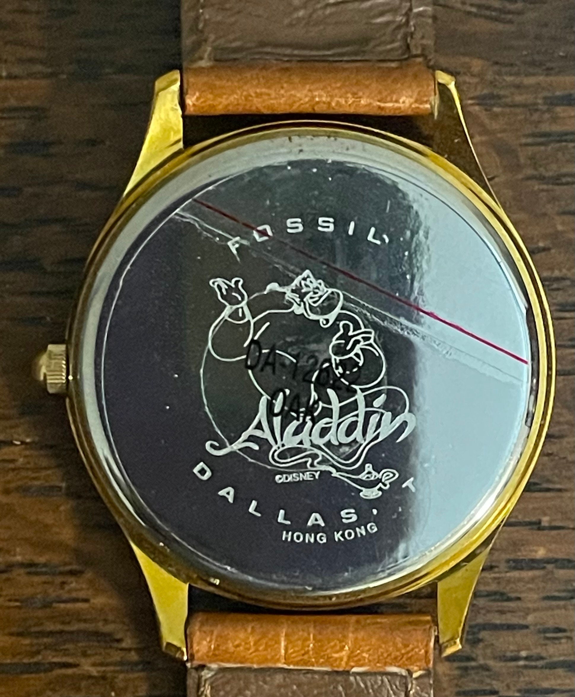 1990年代のフォッシル ディズニー アラジン ジーニー 腕時計