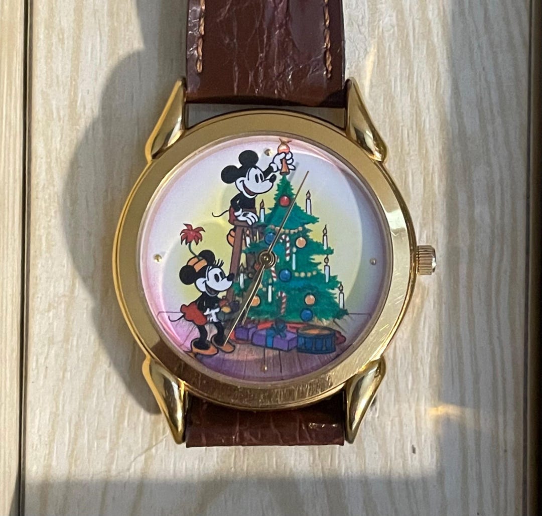 ミッキーマウス　腕時計　ディズニー　ミニーマウス　レトロ　アンティーク 1995年ディズニーホリデーウォッチ - ヴィンテージディズニーミッキー