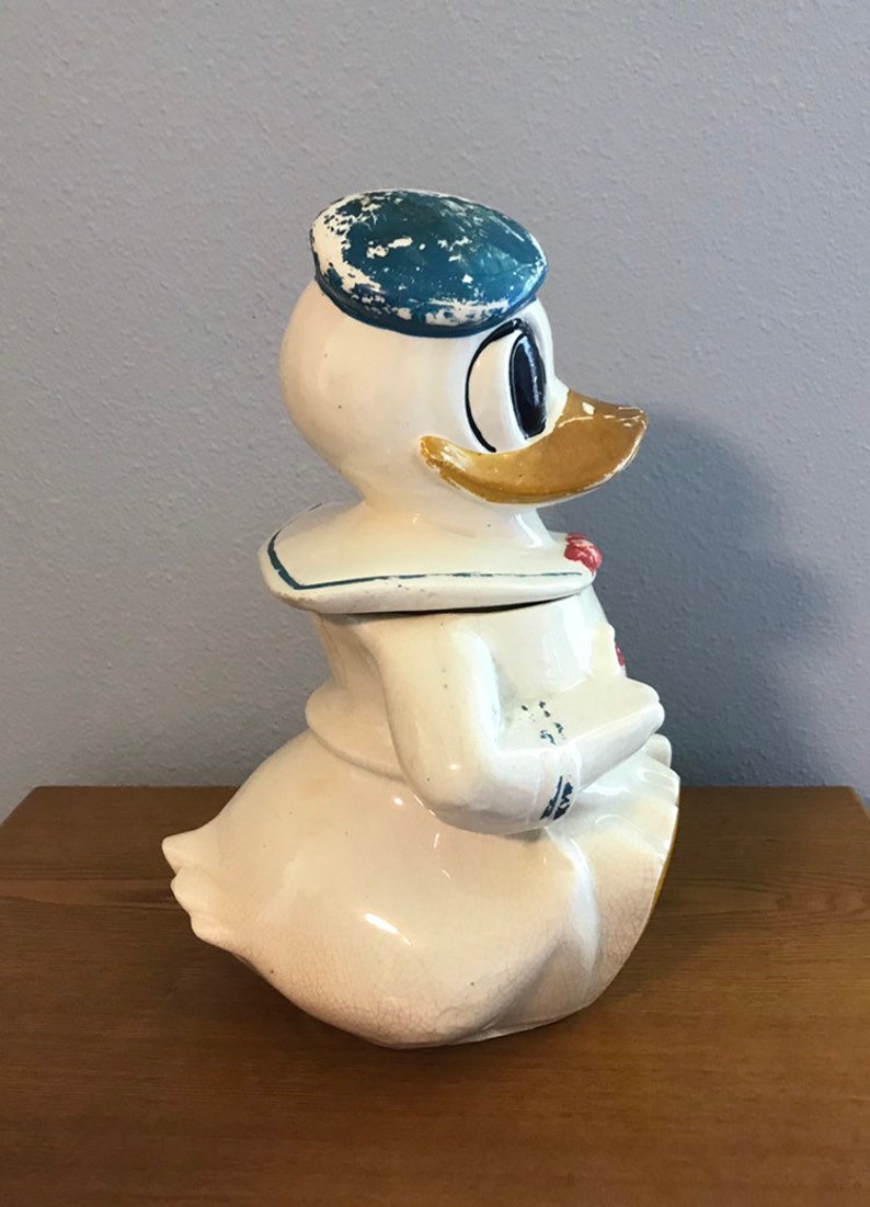 1940's Disney Donald Duck Cookie Jar Vintage Donald Duck | Etsy