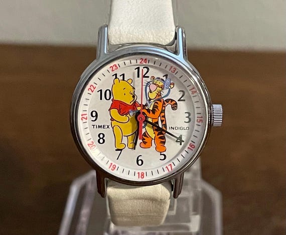 1990's Timex Indiglo Disney Pooh and Tigger Wristwatch- Vintage