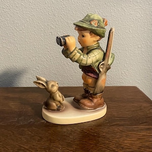 1960’s Hummel Good Hunting Figurine- Vintage Bunny and Hunter Hummel Figurine