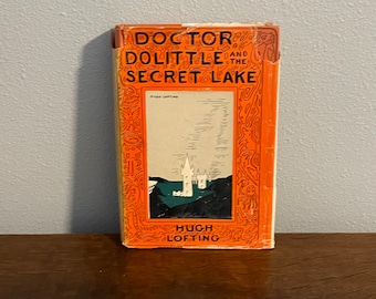 1948 Första upplagan, första tryckningen av Doktor Dolittle och den hemliga sjön av Hugh Lofting