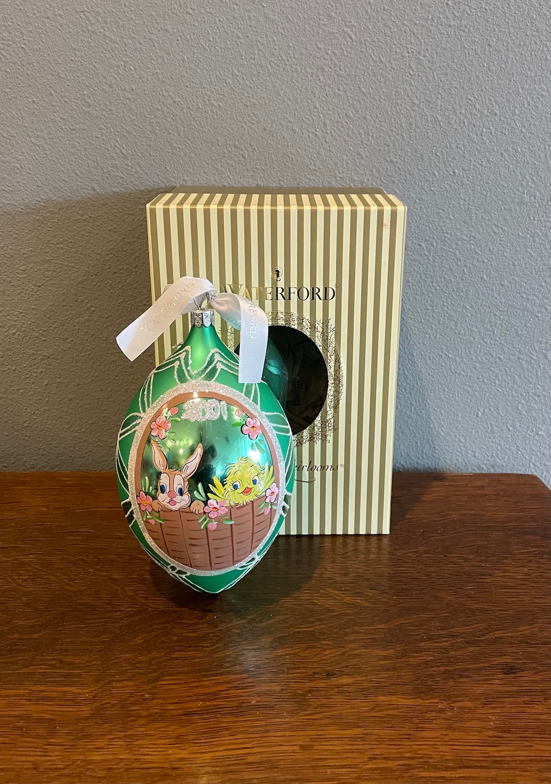 2001 Waterford Holiday Heirloom Easter Egg Ornament- Vintage Waterford ...