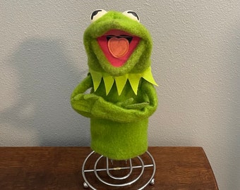 1978 Fisher Price Kermit the Frog Muppet Hand Puppet- Vintage Kermit Muppet Show Puppet