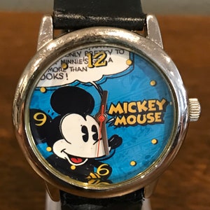 2003 Disney SII Marketing Mickey Mouse 75 Years of Fun Watch- Vintage Disney Mickey 75th Anniversary Comic Watch