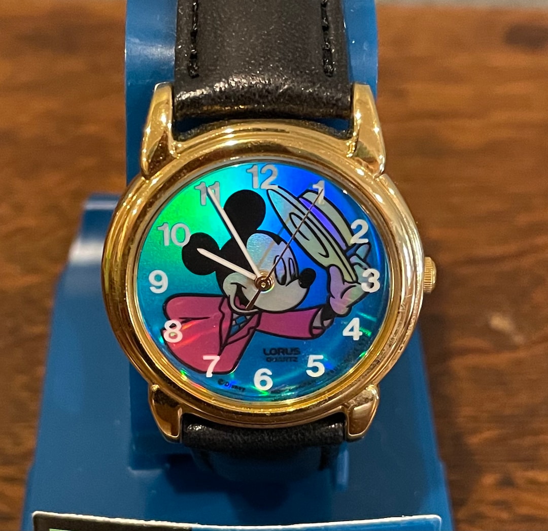 1990’s Lorus Disney Dapper Mickey Mouse Watch- Vintage Disney Mickey Mouse  Watch