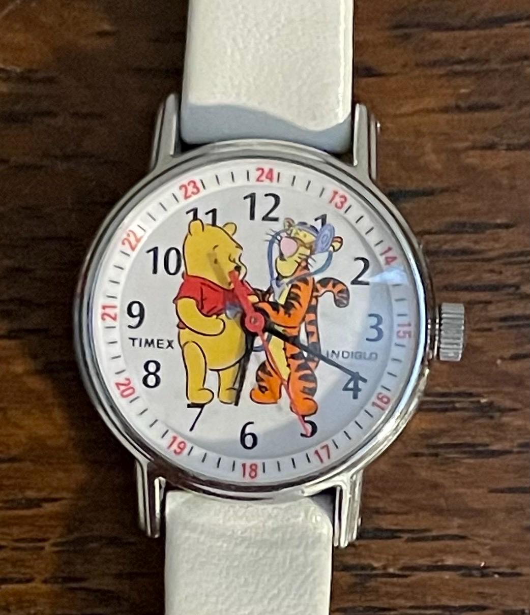 1990's Timex Indiglo Disney Pooh and Tigger Wristwatch- Vintage