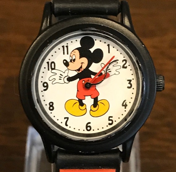 1990's Disney Time Works Mickey Mouse Watch Vintage … Gem