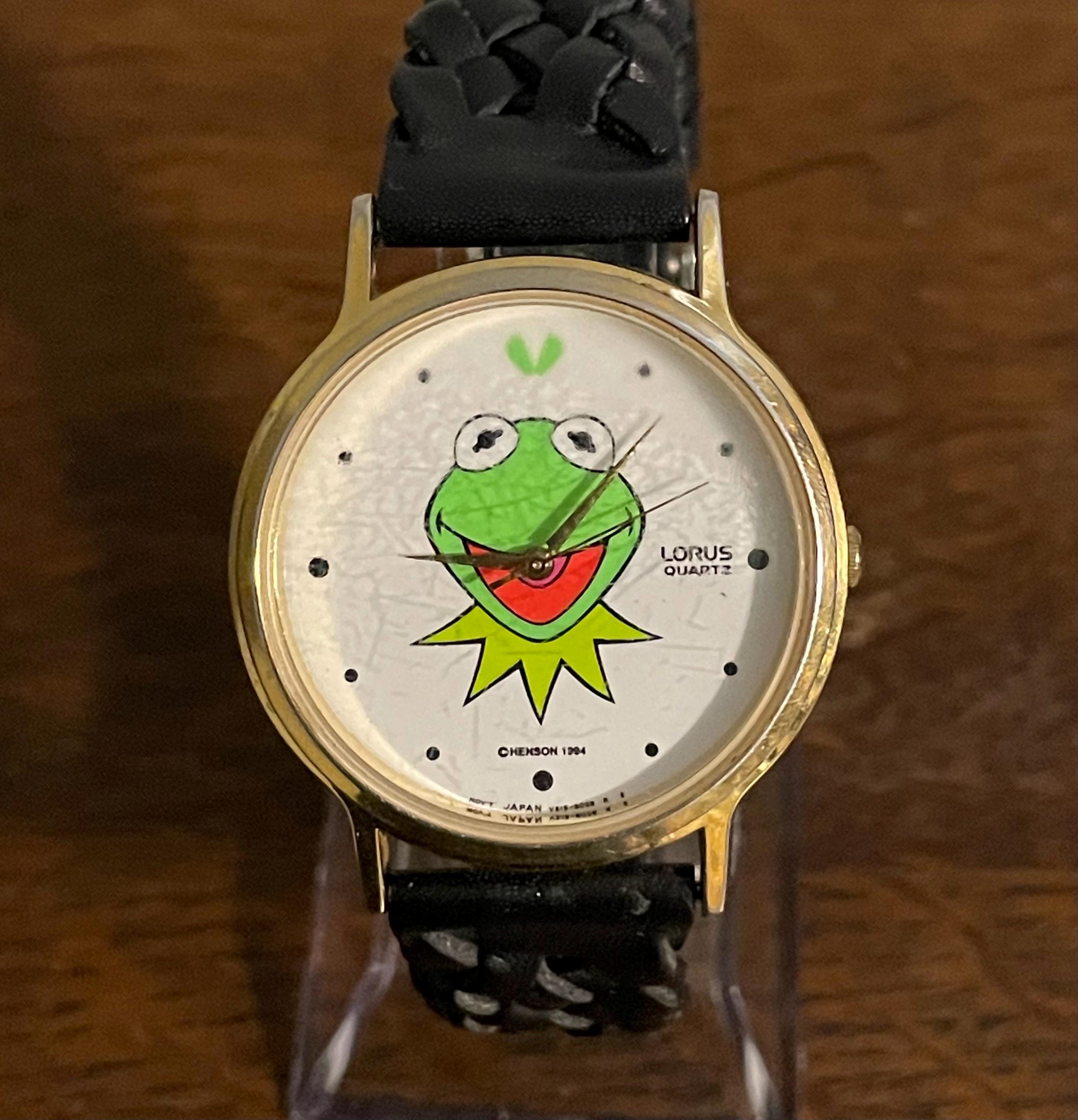 1990's Lorus Kermit the Frog Watch- Vintage Unisex Muppets Kermit