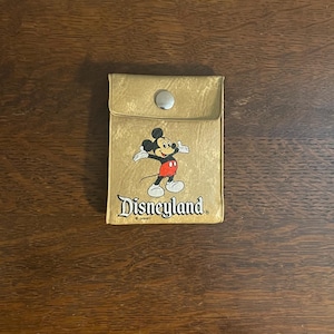 1970er Disneyland Souvenir Wallet- Vintage Disneyland Mickey Mouse Kinder Geldbörse