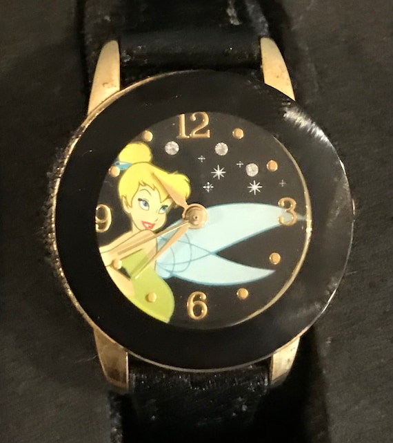 Tinker Bell Walt Disney Women’s Rhinestone Wristwatch. 1990 main image 4
