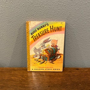 1949 Bugs Bunny&#39;s Treasure Hunt- Vintage een gouden verhalenboek serie boek # 10